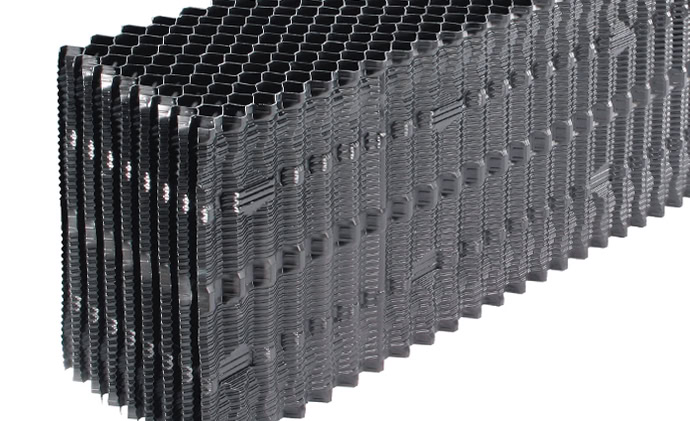 an image showing a section of the VF19 Plus vertical fluted fill from Brentwood Industries